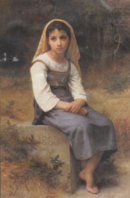 Adolphe William Bouguereau Meditation (mk26) china oil painting image